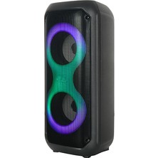 Zore GD-2413 Fm Radyolu Rgb Tws Çift 4 Inç Stereo Bass Kablosuz Hoparlör