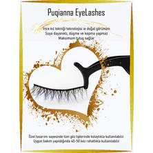 Mis Tedarik Takma kirpik seti 6 farklı  Çift doğal  Model ve 2 Adet Mıknatıslı Likit Eyeliner Yapıştırıcılı  (Beyaz+Siyah)