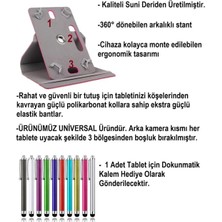 Mefty Casper Vıa L40 Uyumlu Universal Dönerli Tablet Kılıfı +tablet kalemi hediyeli