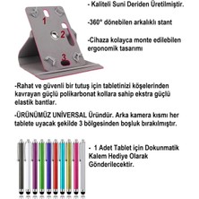 Mefty Casper Vıa L40 Uyumlu Universal Dönerli Tablet Kılıfı +kalem hediyeli