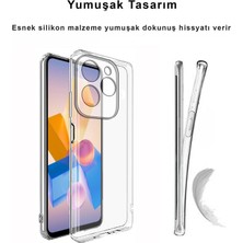 Infinix Hot 40I Kılıf Şeffaf Kamera Korumalı Esnek Yumuşak Silikon