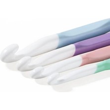 Yumakça Plastik Renkli Büyük 4' Lü Büyük Numaralar Tığ Seti