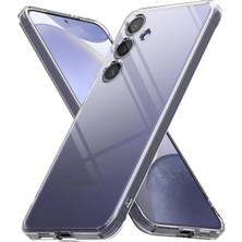 Samsung Galaxy M15 Uyumlu Kılıf Kamera Korumalı Süper Şeffaf Esnek Renksiz Silikon Kapak