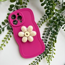 Epa Center Pop Socket Telefon Tutuculu Çift Şekilde Kullanılan Apple iPhone 14 Kılıf Pembe