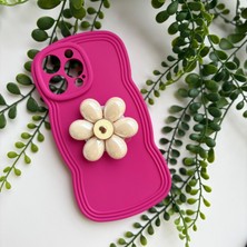 Epa Center Pop Socket Telefon Tutuculu Çift Şekilde Kullanılan Apple iPhone 15 Pro  Kılıf Pembe