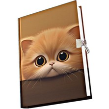 Kilitli Hatıra Günlük Anı Hediye Defteri Bambus Seri