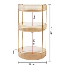 Unique Me Makyaj Organizer Kozmetik Organizer Takı Organizer Mutfak ve Banyo Düzenleyici Organizer Amber3
