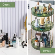 Unique Me Makyaj Organizer Kozmetik Organizer Takı Organizer Mutfak ve Banyo Düzenleyici Organizer Zümrüt3