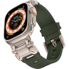 Roketcim Watch Ultra 49MM KRD-101 Titanyum Metal Başlıklı Silikon Kordon