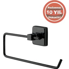 Çelik Banyo Paslanmaz Pirinç Kumru Açık Kağıt Havluluk Mat Siyah