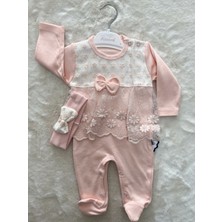 Nurcan Bebe Papatya Küpürlü Bandanalı Tulum