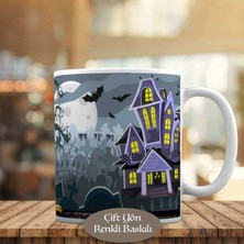 Asilmeydan Korkunç Şato Etrafında Yarasa Kupa Bardak Hediyelik-72147500608