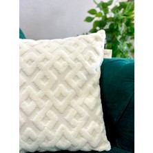 2'li Set Bohem Özel Tasarım Punch Panç Desen Dekoratif Kırlent Kılıfı  Aynı Renk 43 x 43  cm