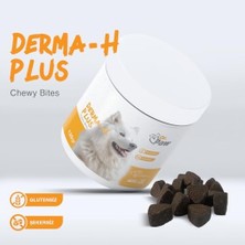 Dr. Paw - Derma H Plus: Tüy ve Cilt Sağlığı Destekleyici Köpekler Için Glutensiz ve Şeker Ilavesiz Çiğnenebilir Tablet (120 Gr)