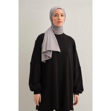 Armine Kumaş Katı Detaylı Active Şal ORT501 Gri