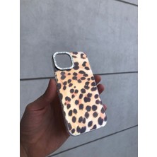 Iphone 15 Uyumlu Leopar Desenli Telefon Kılıfı