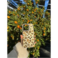Iphone 16 Pro Uyumlu Leopar Desenli Telefon Kılıfı