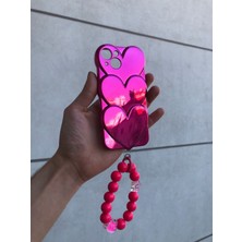 Blockcase Iphone 14 Metalik Kalpli Charmlı Telefon Kılıfı