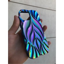 Blockcase Iphone 11 Mavi Sert Silikon Hologram Leaf Case