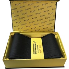 Fox Mazda 929 Dikmeli Hakiki Deri Direksiyon Kılıfı Siyah