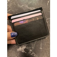 Pinkylola Design- Siyah & Bordo Renkli  Deri Kartlık Set