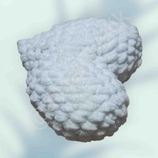 Kadir Albayrak Ahşapişçilik Kalp Model Puff Polar Yastık ( El Yapımı )