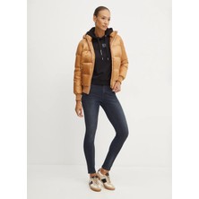 Armani Exchange Kapüşon Yaka Baskılı Siyah Kadın Sweatshırt XW000007