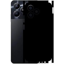 ECR MOBILE Realme C53 ile Uyumlu Mat Siyah Arka Kaplama