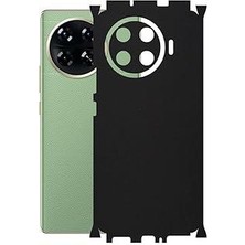 ECR MOBILE Tecno Spark 20 Pro Plus (Kj7) ile Uyumlu Mat Siyah Arka Kaplama