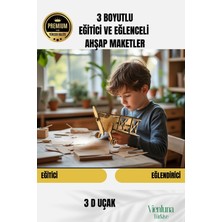 Yeni Sezon Eğitici Öğretici 3 Boyut Ahşap Puzzle Zeka Geliştirici Boyanabilir Oyun Maket Uçak