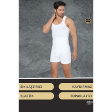 Vienluna Deluxe Seri Toparlayıcı Basen Bel Göbek Düzleştirici Erkek Duble Boxer Korse