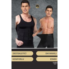 Vienluna Deluxe Seri Toparlayıcı Basen Bel Göbek Düzleştirici Erkek Duble Boxer Korse