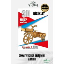 Yeni Sezon Eğitici Öğretici 3 Boyut Ahşap Puzzle Zeka Geliştirici Boyanabilir Oyun Maket Bisiklet