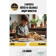 Yeni Sezon Eğitici Öğretici 3 Boyut Ahşap Puzzle Zeka Geliştirici Boyanabilir Oyun Maket Araba