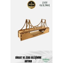 Yeni Sezon Eğitici Öğretici 3 Boyut Ahşap Puzzle Zeka Geliştirici Boyanabilir Oyun Maket Köprü