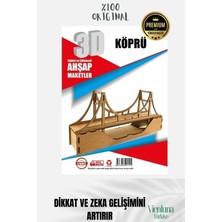 Yeni Sezon Eğitici Öğretici 3 Boyut Ahşap Puzzle Zeka Geliştirici Boyanabilir Oyun Maket Köprü