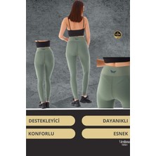 Vienluna Yeni Sezon Yüksek Bel Sıkı Dokuma Tayt Cepli  Iç Göstermez Yoga Fitness Gym Training Antrenman Taytı