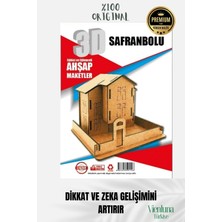 Yeni Sezon Eğitici Öğretici 3 Boyut Ahşap Zeka Geliştirici Boyanabilir Oyun Maket Safranbolu Evi