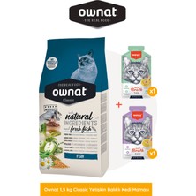 Ownat 1,5 kg Classic Yetişkin Balıklı Kedi Maması