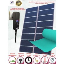 Halı Altı Isıtıcı Karbon Film Zamanayarlı Dijitaltermostatlı 5mm Isı Izolasyon Şilteli 100CM En