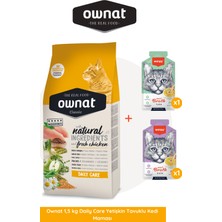 Ownat Daily Care Yetişkin Tavuklu Kedi Maması 15 kg Wanpy Hediyeli