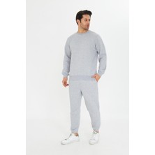 Trendhill Şardonsuz 3 Iplik Pamuklu Basic Bisiklet Yaka  Eşofman Takımı 5738