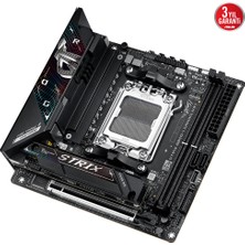 Asus Rog Strıx B850-I Gamıng Wıfı Amd B850 Am5 Ddr5 8400 Dp HDMI Çift M2 Usb3.2 Gen 2x2 Wifi 7 + Bt Aura Rgb 2.5gbit Lan Mini Itx