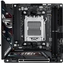 Asus Rog Strıx B850-I Gamıng Wıfı Amd B850 Am5 Ddr5 8400 Dp HDMI Çift M2 Usb3.2 Gen 2x2 Wifi 7 + Bt Aura Rgb 2.5gbit Lan Mini Itx