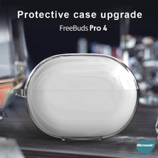 Microsonic Huawei Freebuds Pro 4 Kılıf Transparent Clear Soft Şeffaf