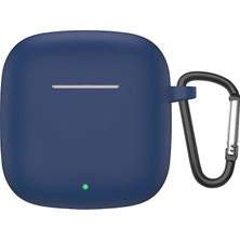 Microsonic Xiaomi Redmi Buds 3 Kılıf Askılı Mat Silikon Lacivert