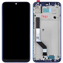 Tkgz - Xiaomi Redmi Note 7 LCD Ekran Dokunmatik -A- Kalite Çıtalı Mavi