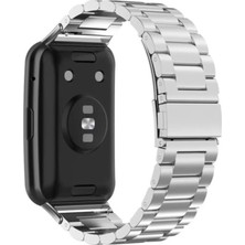 Ekoodukkan Huawei Watch Fit Uyumlu Paslanmaz Çelik Metal Kordon Kayış