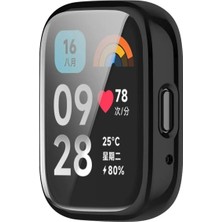 Ekoodukkan Xiaomi Redmi Watch 3 Active Uyumlu Tam Koruma Kasa ve Ekran Koruyucu Silikon Kılıf