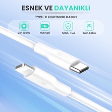 1hora GAR154 PD20W Şarj Aleti ve Lightning Kablo Seti - Apple iPhone Uyumlu Hızlı Şarj Cihazı - 1 Metre Veri Aktarımı - Beyaz